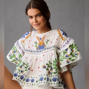 FARM Rio Summer Garden Blouse